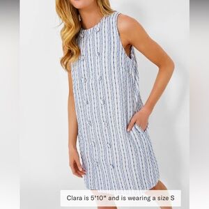 Tuckernuck Blue and White Striped Mini Dress